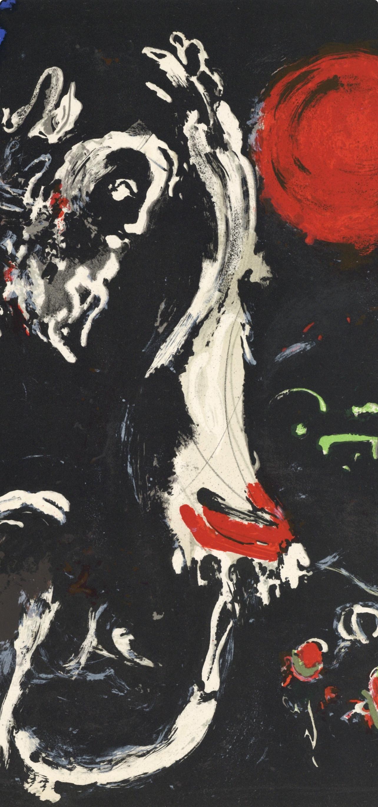 Isaïe (Mourlot 117-46; Cramer 25) - Black Figurative Print by Marc Chagall