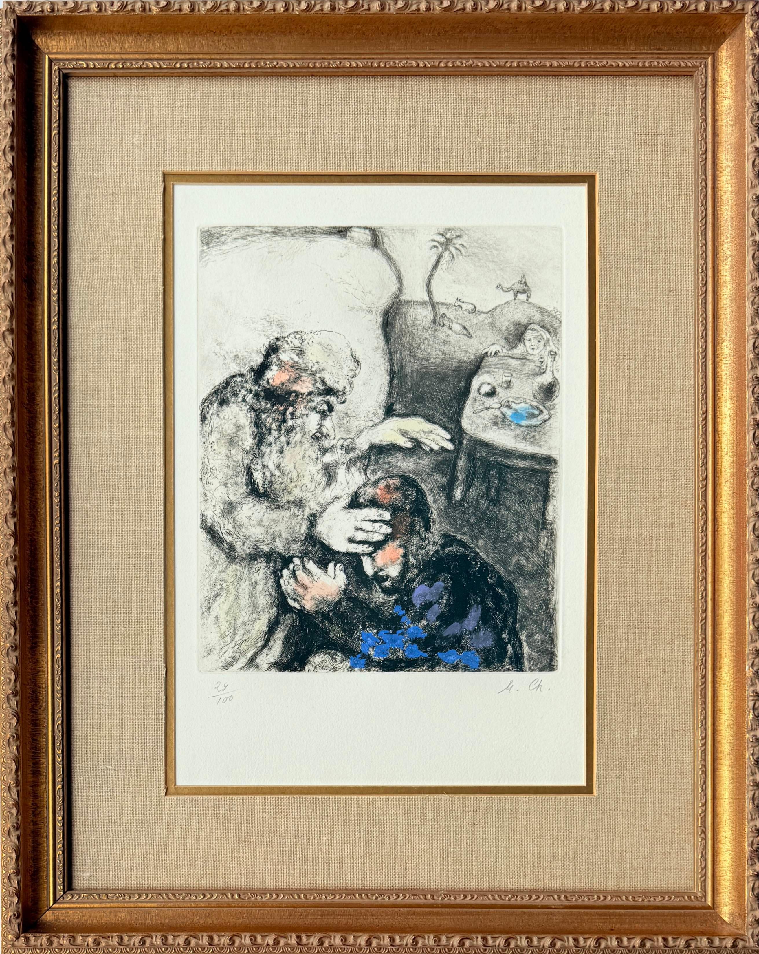 Jacob Blessed By Isaac - Art by Marc Chagall
