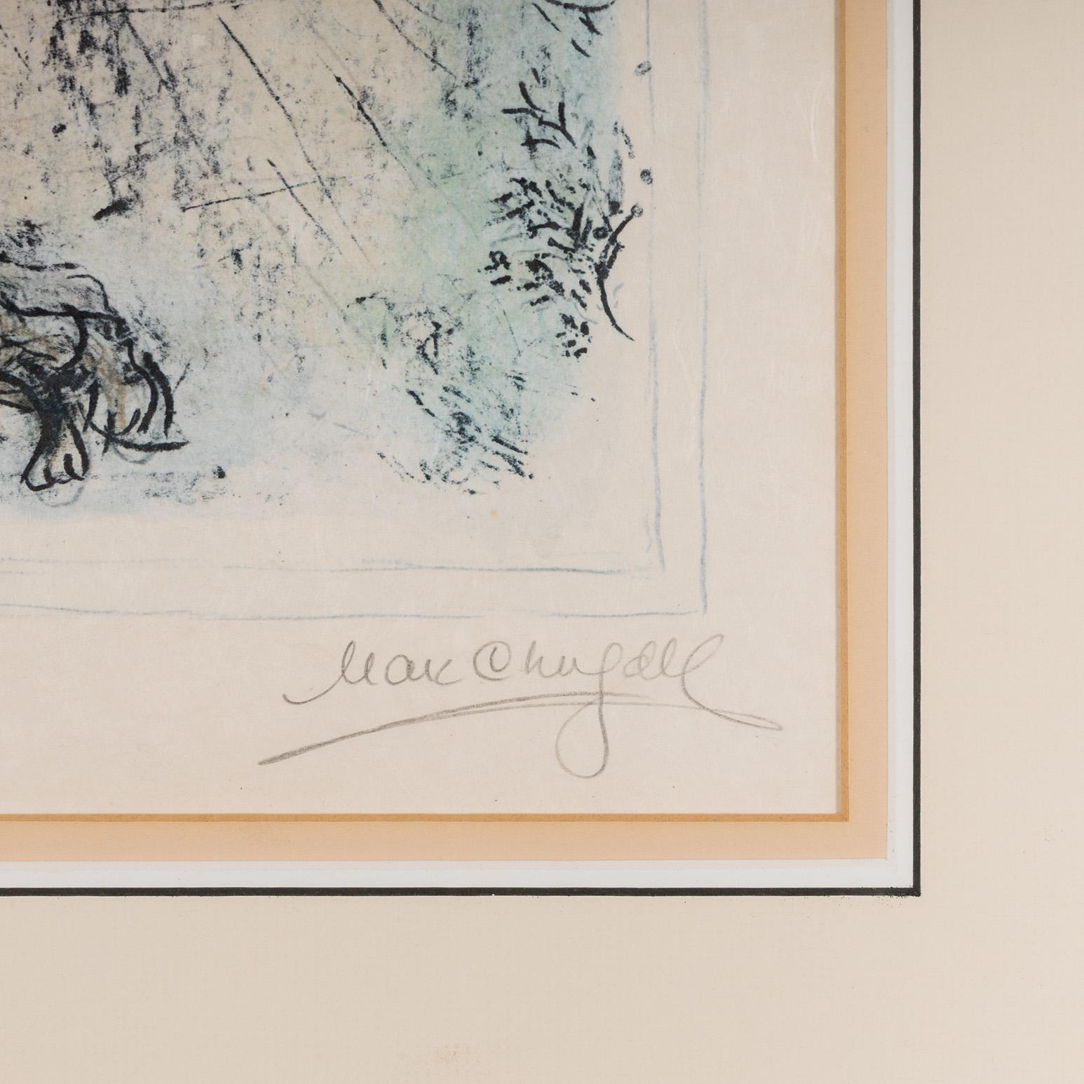 Jacob's Blessing (La Bénédiction de Jacob) - Surrealist Print by Marc Chagall