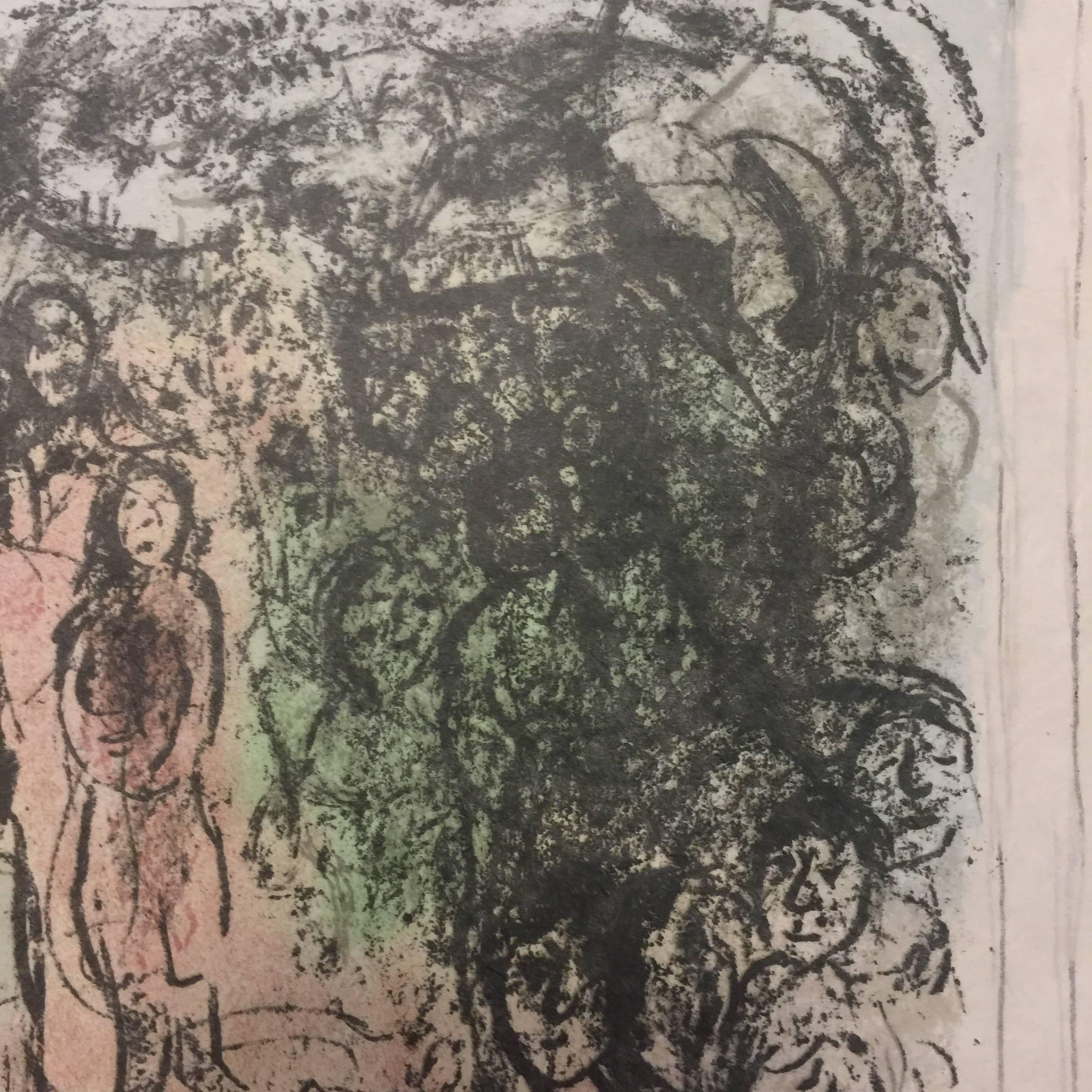 Hand signed and numbered. 
Edition of 50 prints on Japon Nacré paper.
Color lithograph printed and published by Maeght, Paris 1979. 
Ref: Catalogue Mourlot n. 943.
Excellent conditions.
Image Dimensions : 37 x 32 cm
