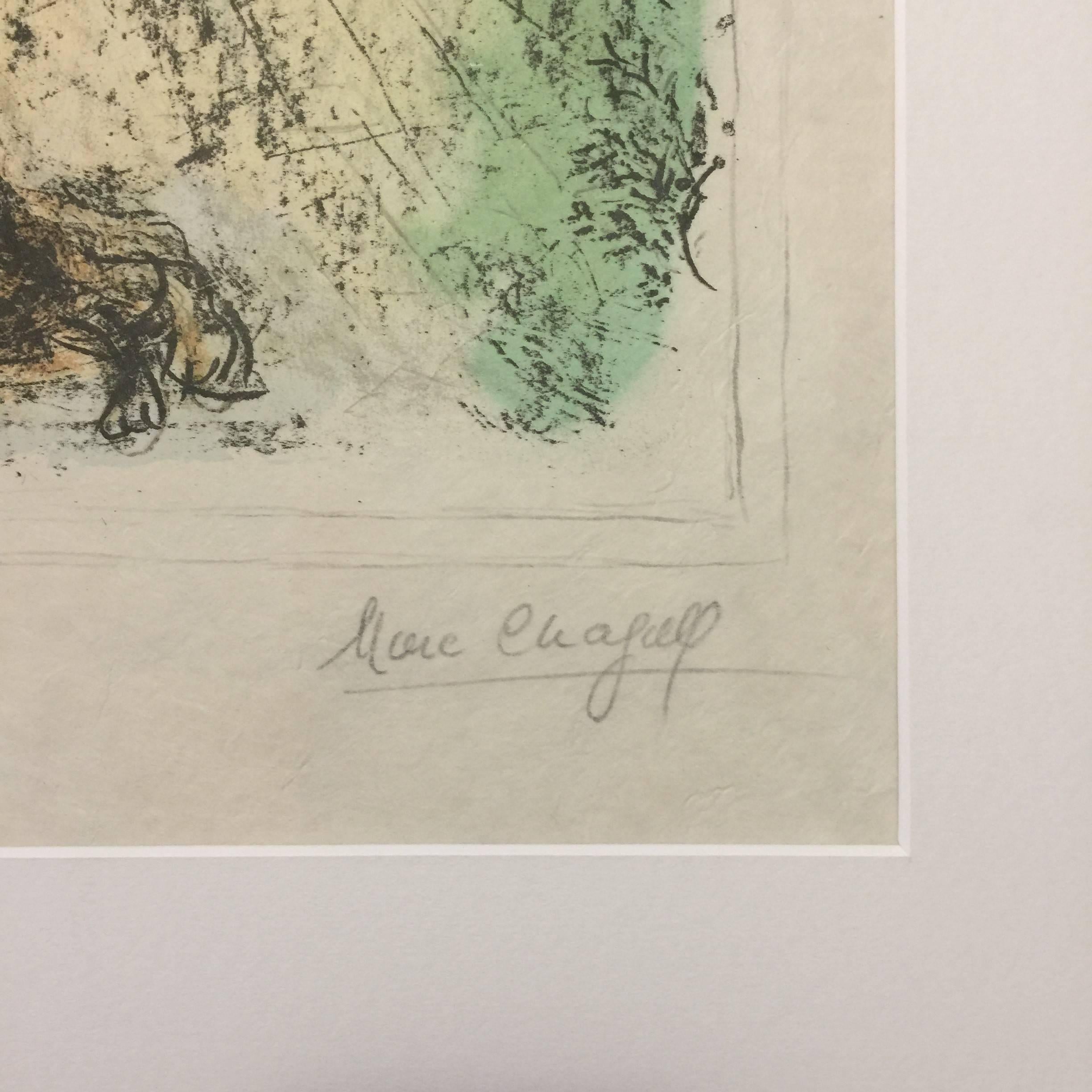 Jacob's Blessing - Lithograph by Marc Chagall - 1979 2