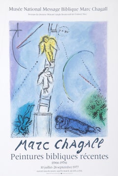 Vintage Jacob's Ladder, Lithograph Poster by Marc Chagall