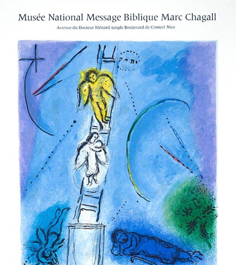 Jacobs Ladder Vintage French Galerie POSTER after Marc Chagall For Sale 1