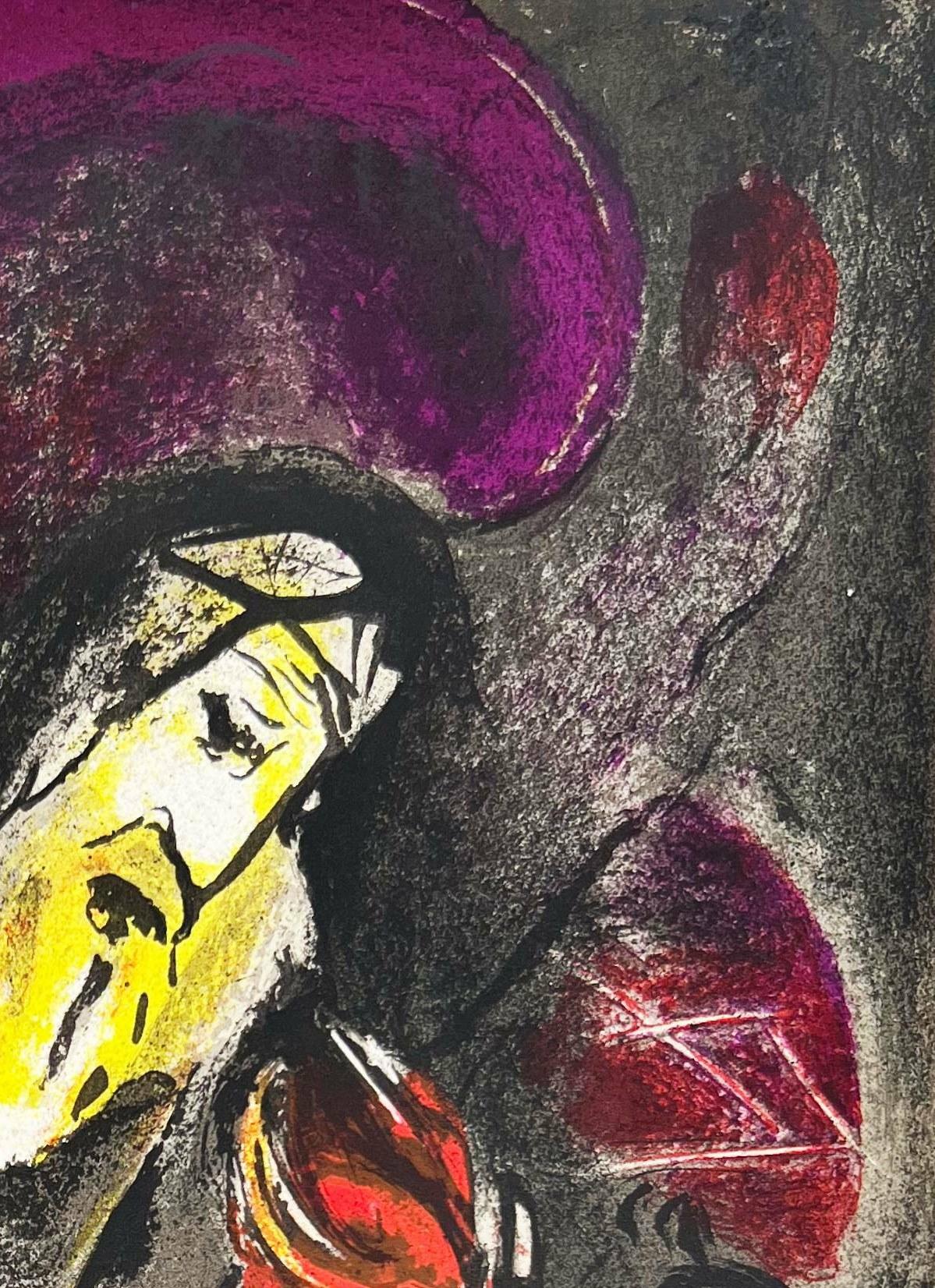 Geremia - Figurative Print Nero di Marc Chagall