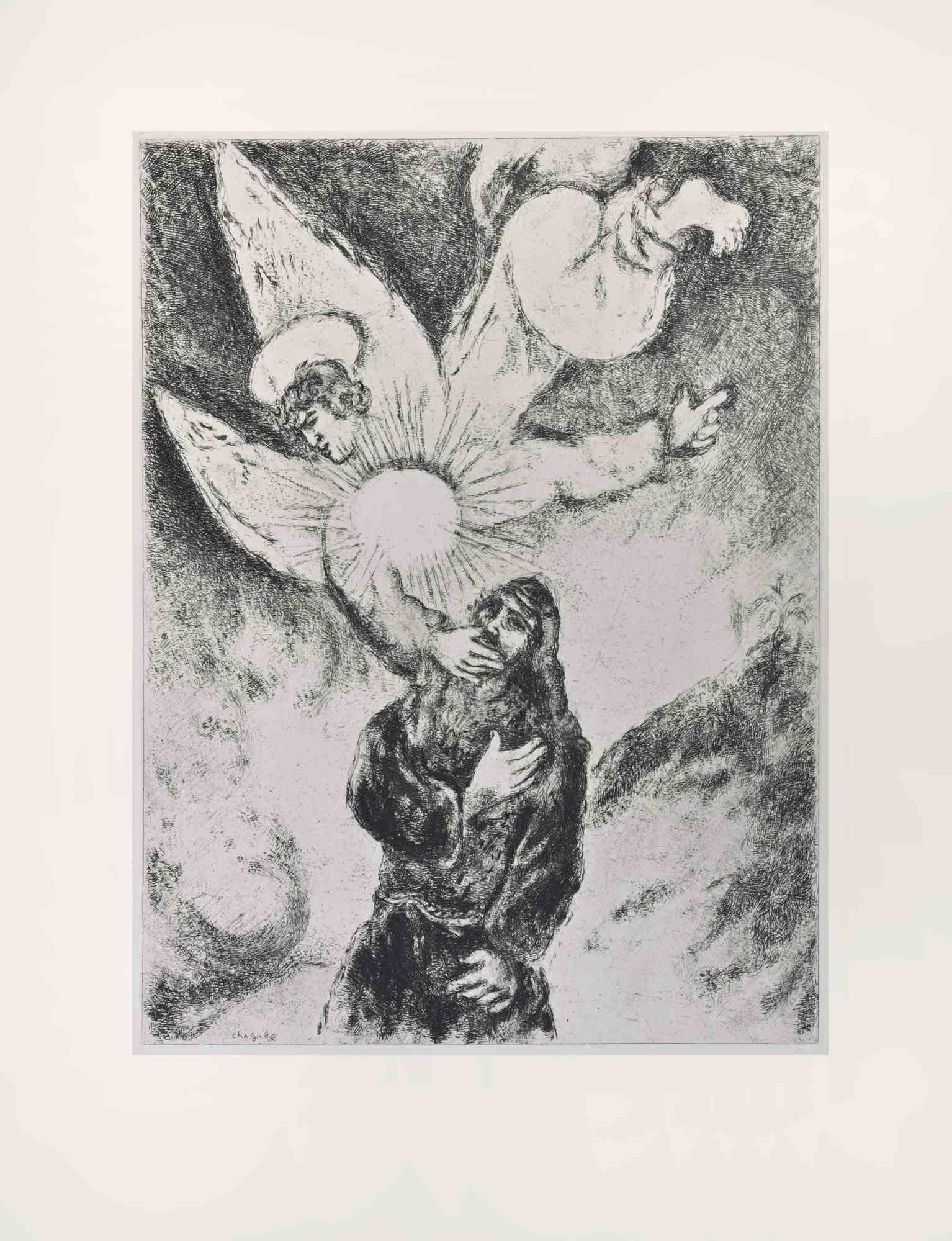 Etching on Montval wove paper, realized by Marc Chagall in 1931-39 and published by Tériade in 1956.

Edition of 275+30 out of commerce copies.

Not signed nor numbered, as issued.

Excellent impression with full margins a a bright and fresh