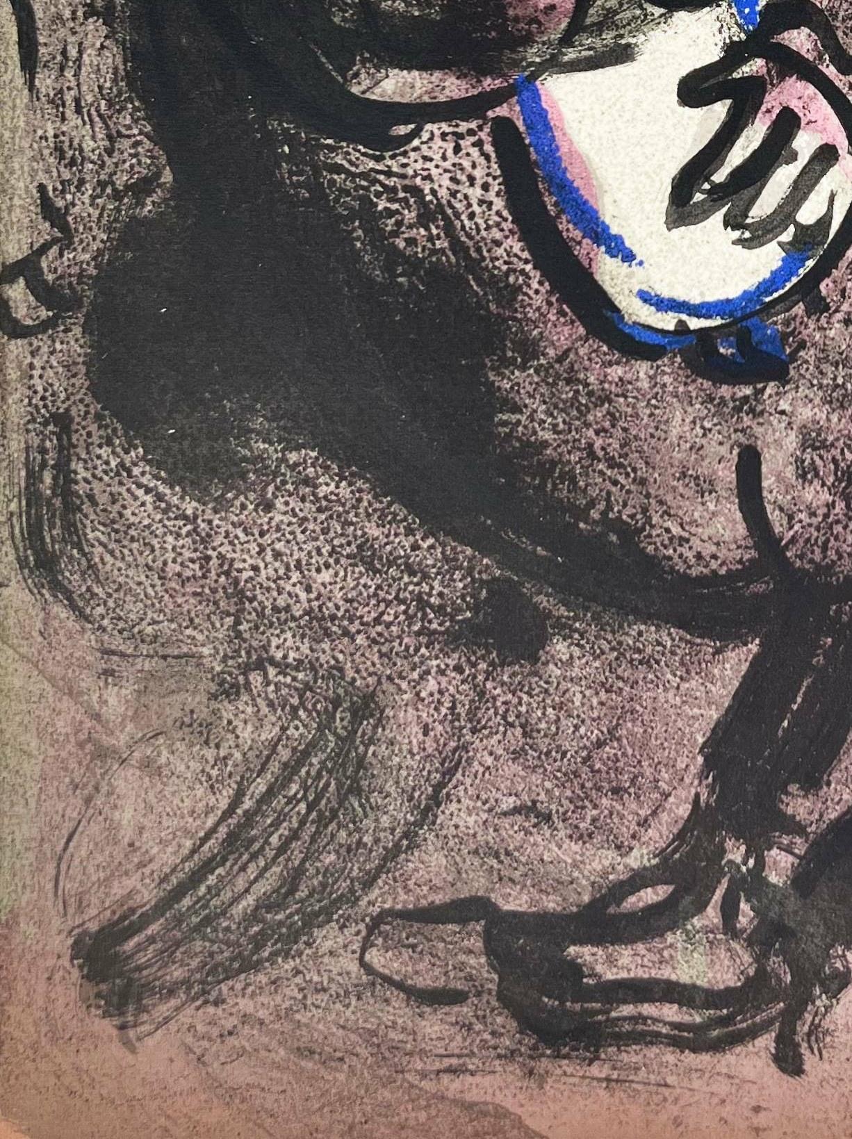 Jeremiah's lamentations - Black Figurative Print by Marc Chagall
