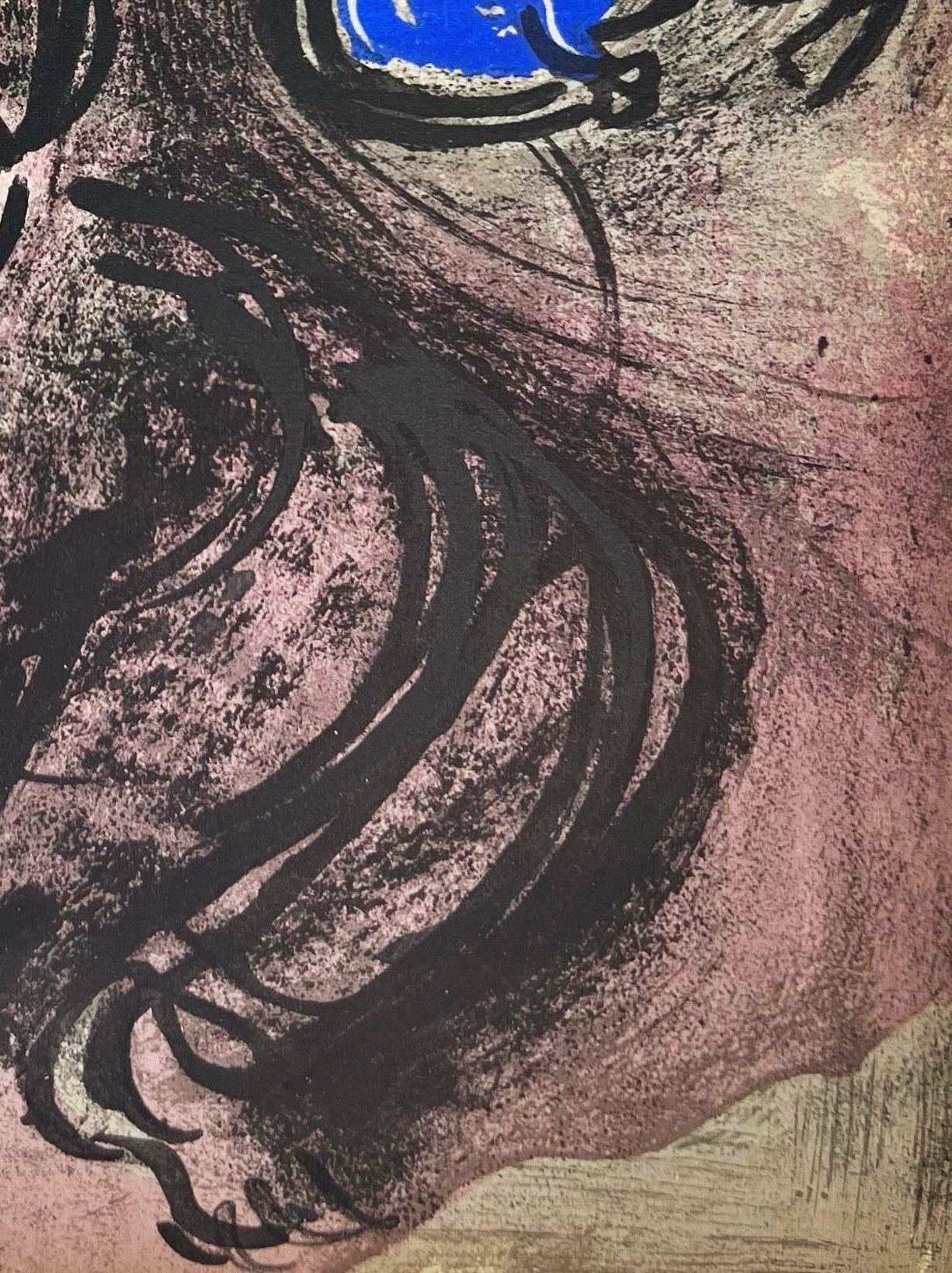 Marc Chagall (1887-1985) - Jeremiah's lamentations

Lithograph from 1956.

Dimensions of work: 35 x 26 cm.

Publisher: Tériade, Paris.

Reference: Mourlot 140.
On the reverse: another original lithograph in black (Mourlot 137).

Biblical reference: