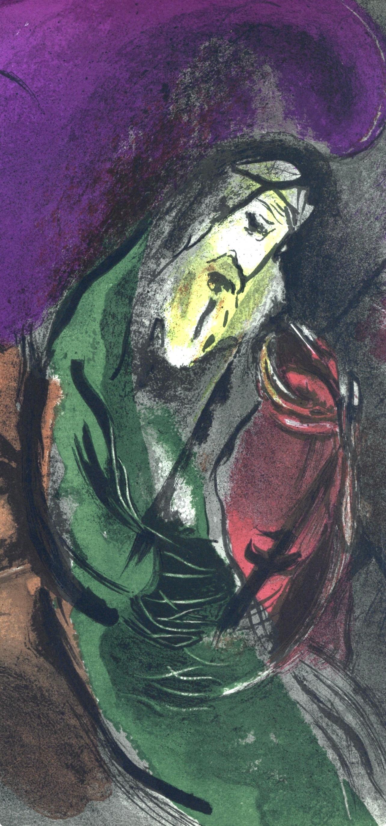 Jérémie (Mourlot 117-46; Cramer 25), Marc Chagall, Dessins Pour La Bible For Sale 1