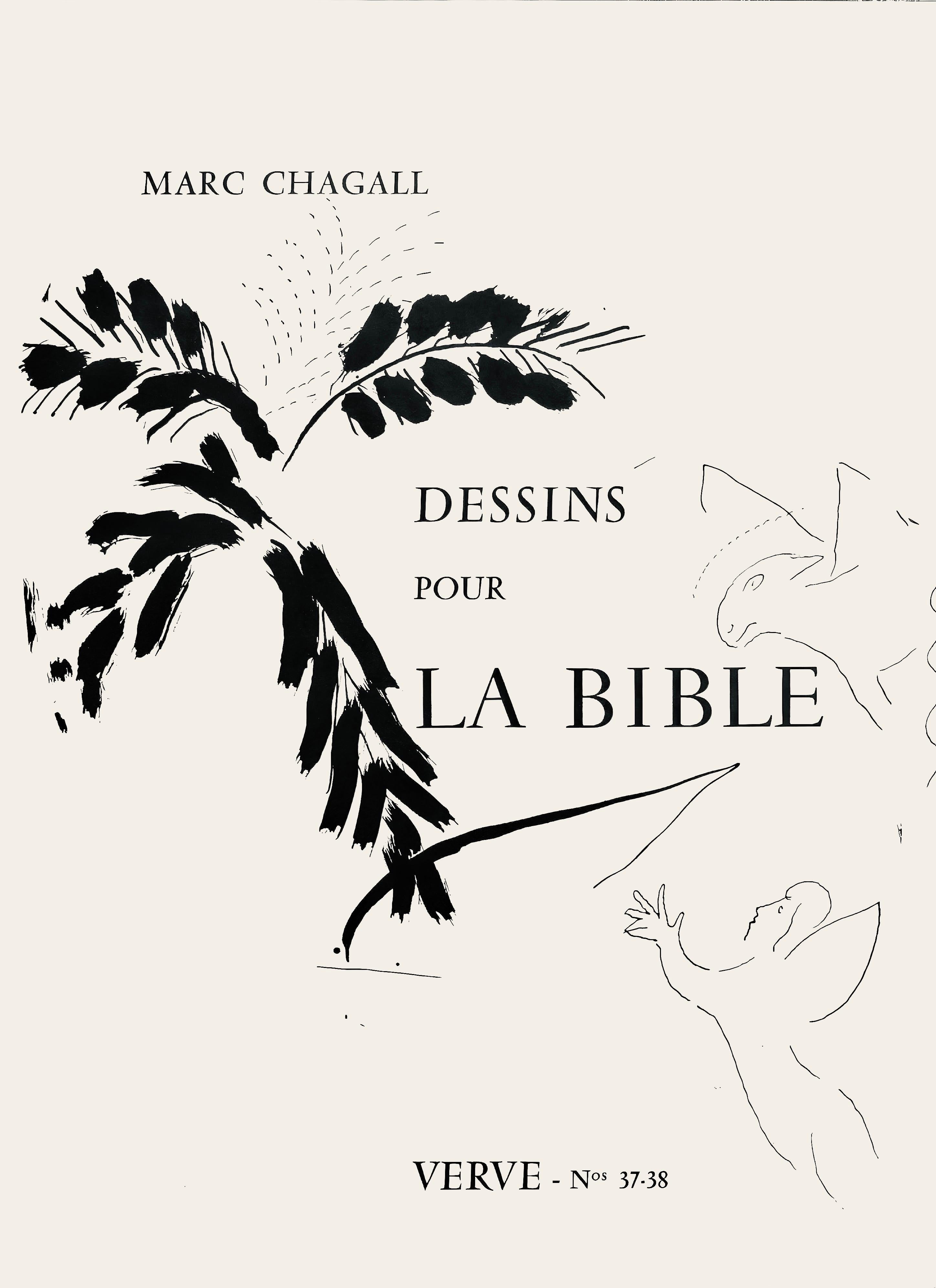 Jérémie (Mourlot 117-46; Cramer 25), Marc Chagall, Dessins Pour La Bible For Sale 4
