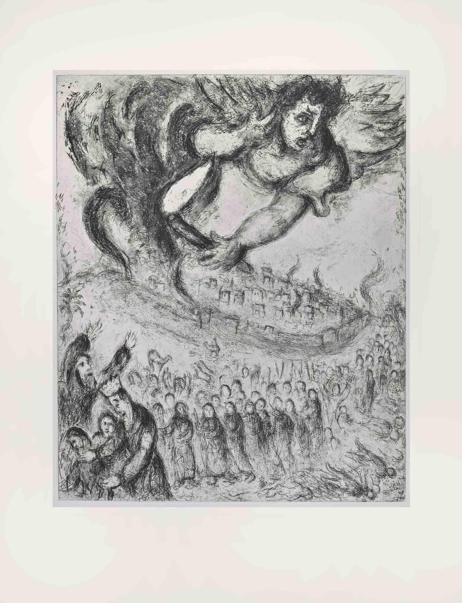 Etching on Montval wove paper, realized by Marc Chagall in 1931-39 and published by Tériade in 1956.

Edition of 275+30 out of commerce copies.

Not signed nor numbered, as issued.

Excellent impression with full margins a a bright and fresh