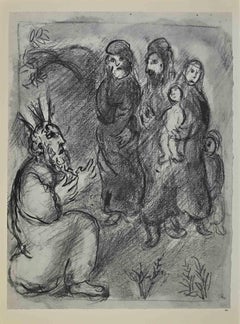 Jethro porta Zepporah - Litografia di Marc Chagall - 1960