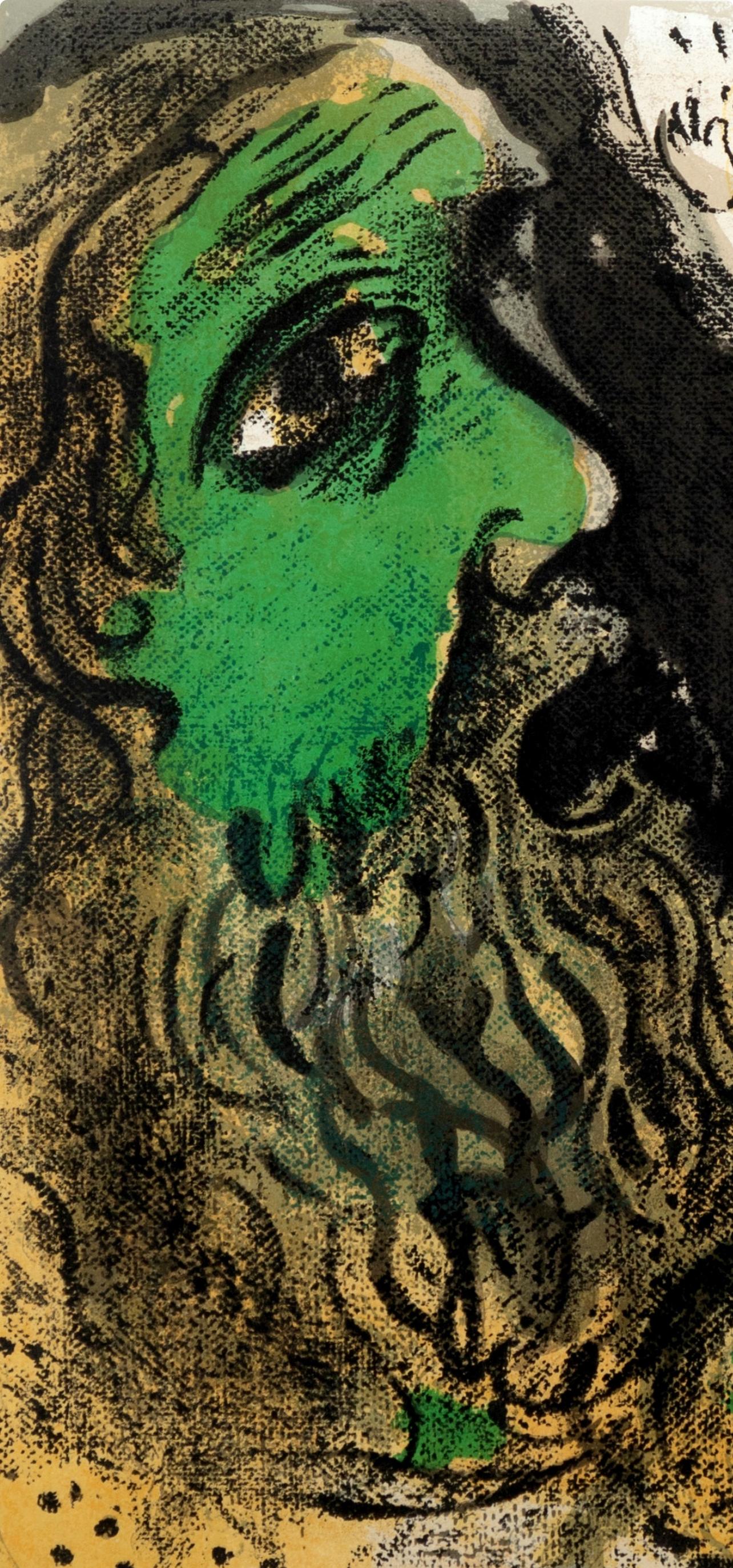 Job en prière (Mourlot 230-77 ; Cramer 42) - Print de Marc Chagall