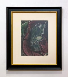 Marc Chagall "Job In Despair" lithograph
