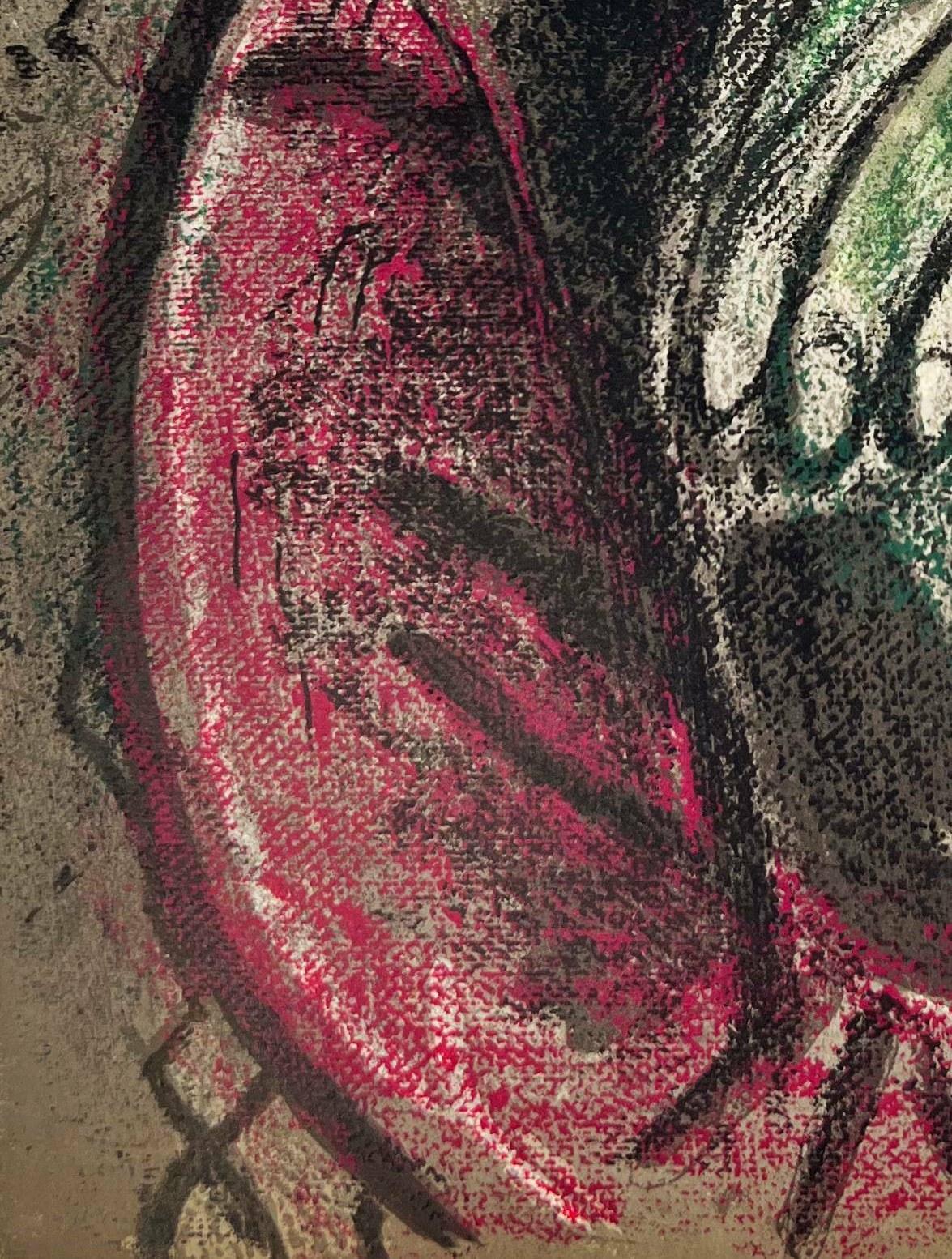 Job in Despair - Black Figurative Print by Marc Chagall