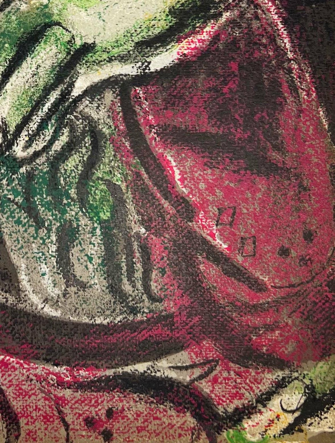 Marc Chagall (1887-1985) - Job in Despair
 
Lithograph from 1960.

Dimensions of work: 35 x 26 cm

Publisher: Tériade, Paris.

The work is in Excellent condition.

Fast and secure shipment.