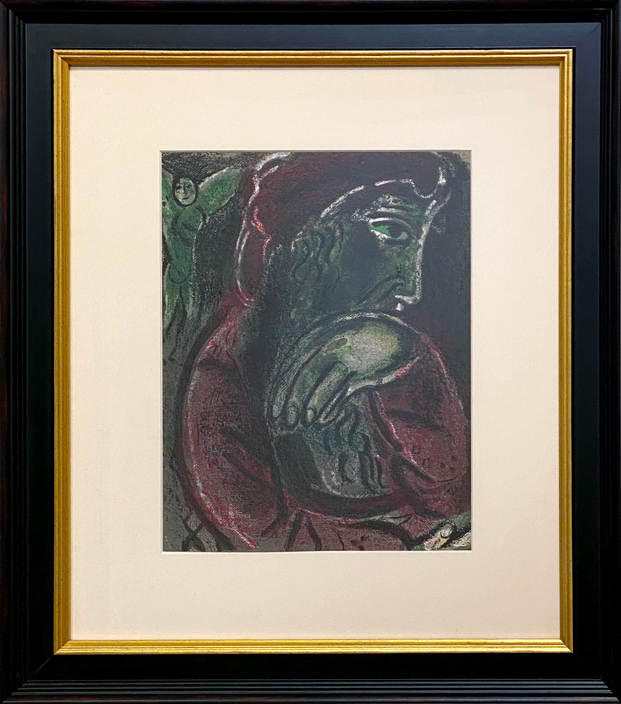 Job In Despair - Print by Marc Chagall