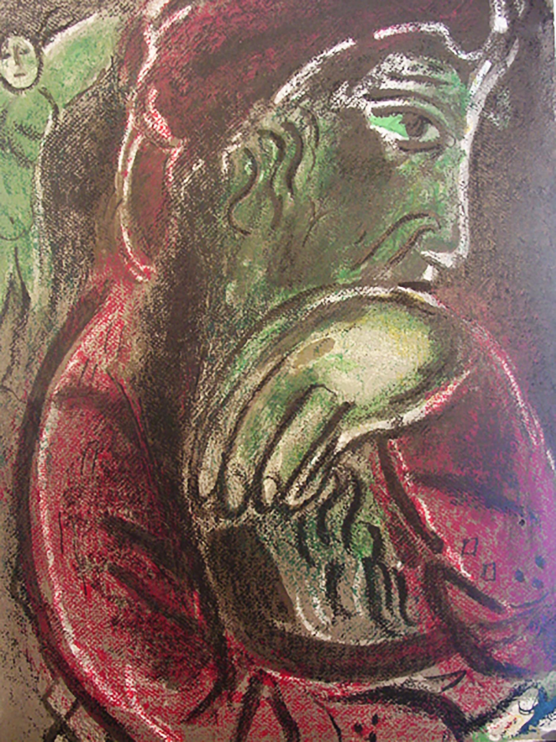 Marc Chagall Portrait Print – Job in Verzweiflung