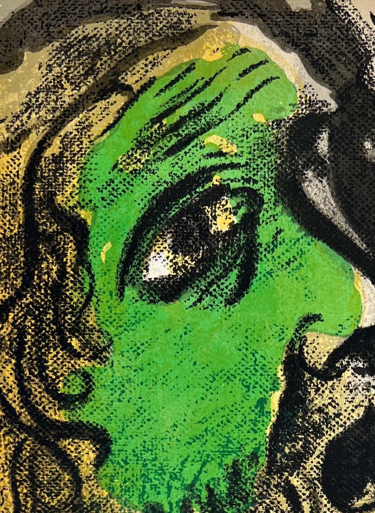 Job Praying - Print by Marc Chagall
