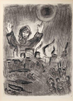 Joel, der Mann mit dem Buch - Héliogravüre von Marc Chagall - 1960