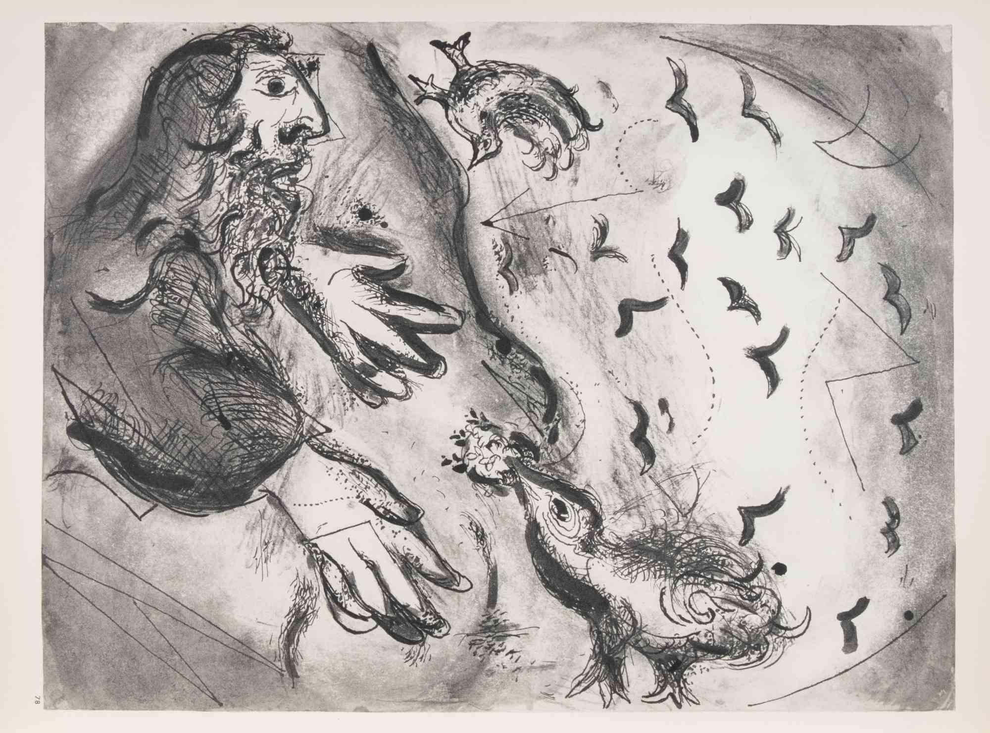 La Profecía de Joel - Heliograbado de Marc Chagall - 1960