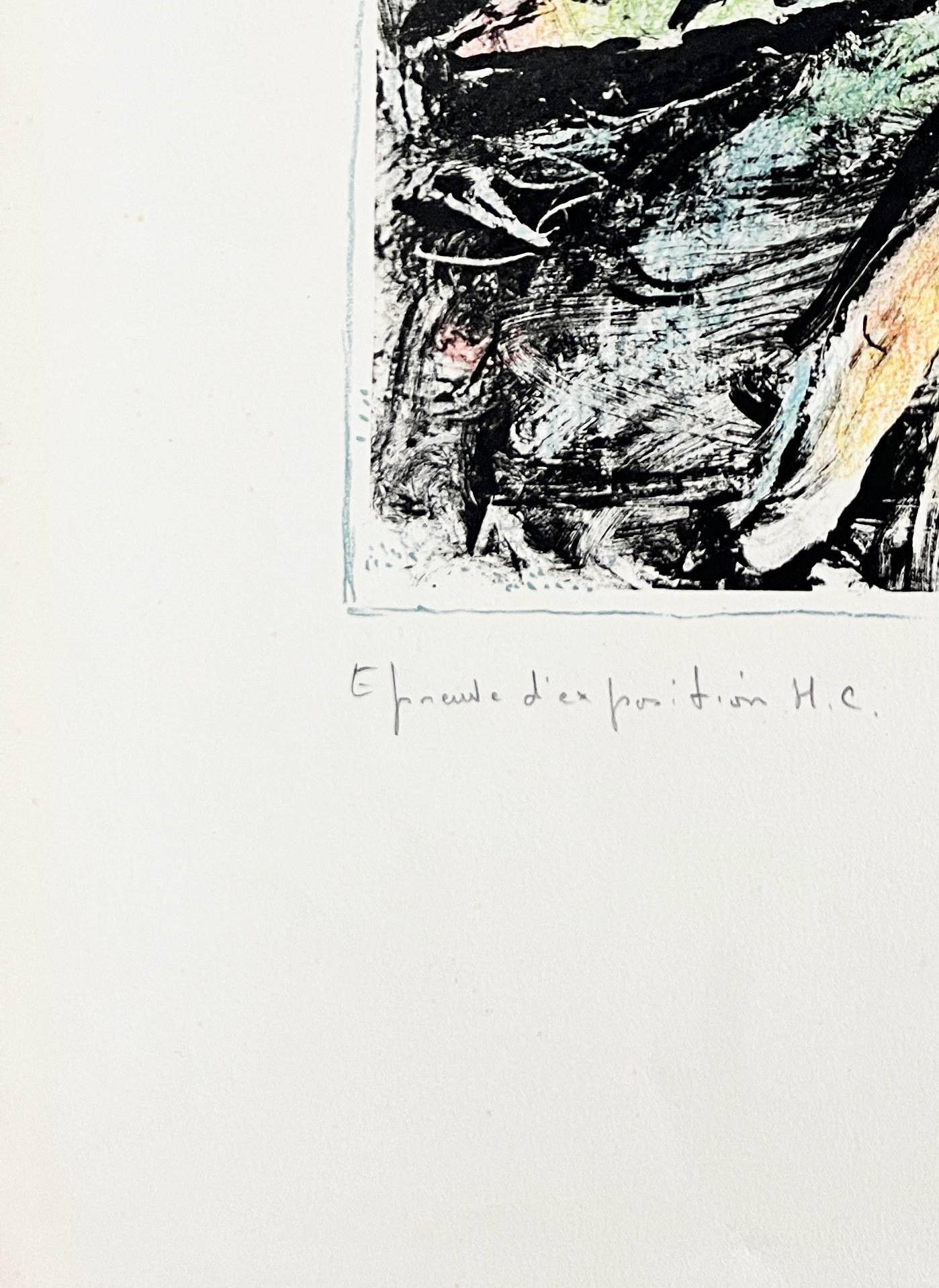 Jonah II - Gray Print by Marc Chagall