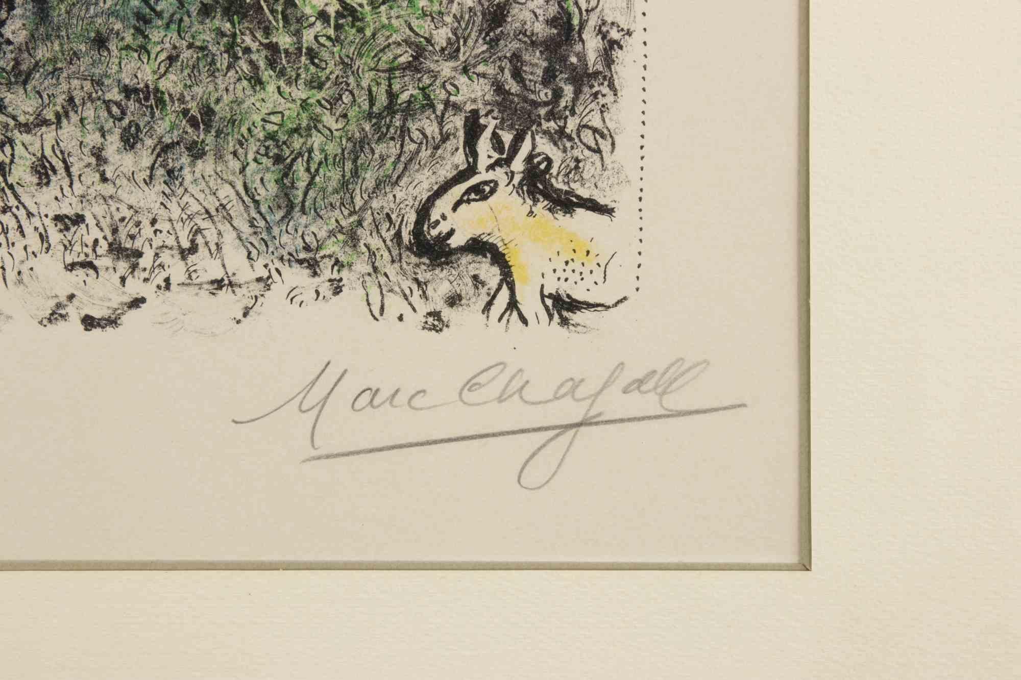 Joseph and his brothers - Lithograph by Marc Chagall - 1978 For Sale 3