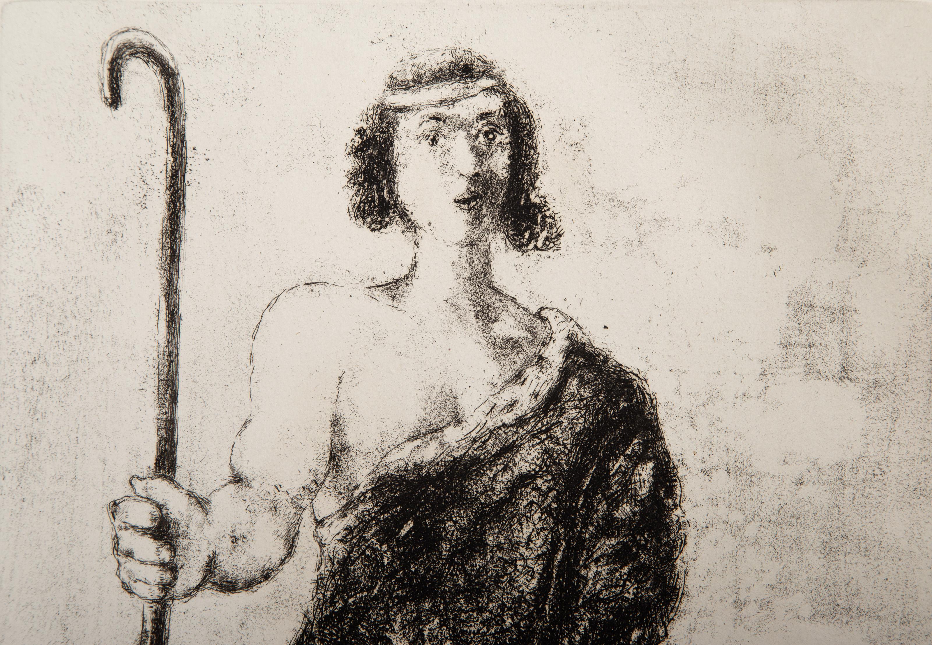 Joseph Berger, Impressionist Etching by Marc Chagall 1