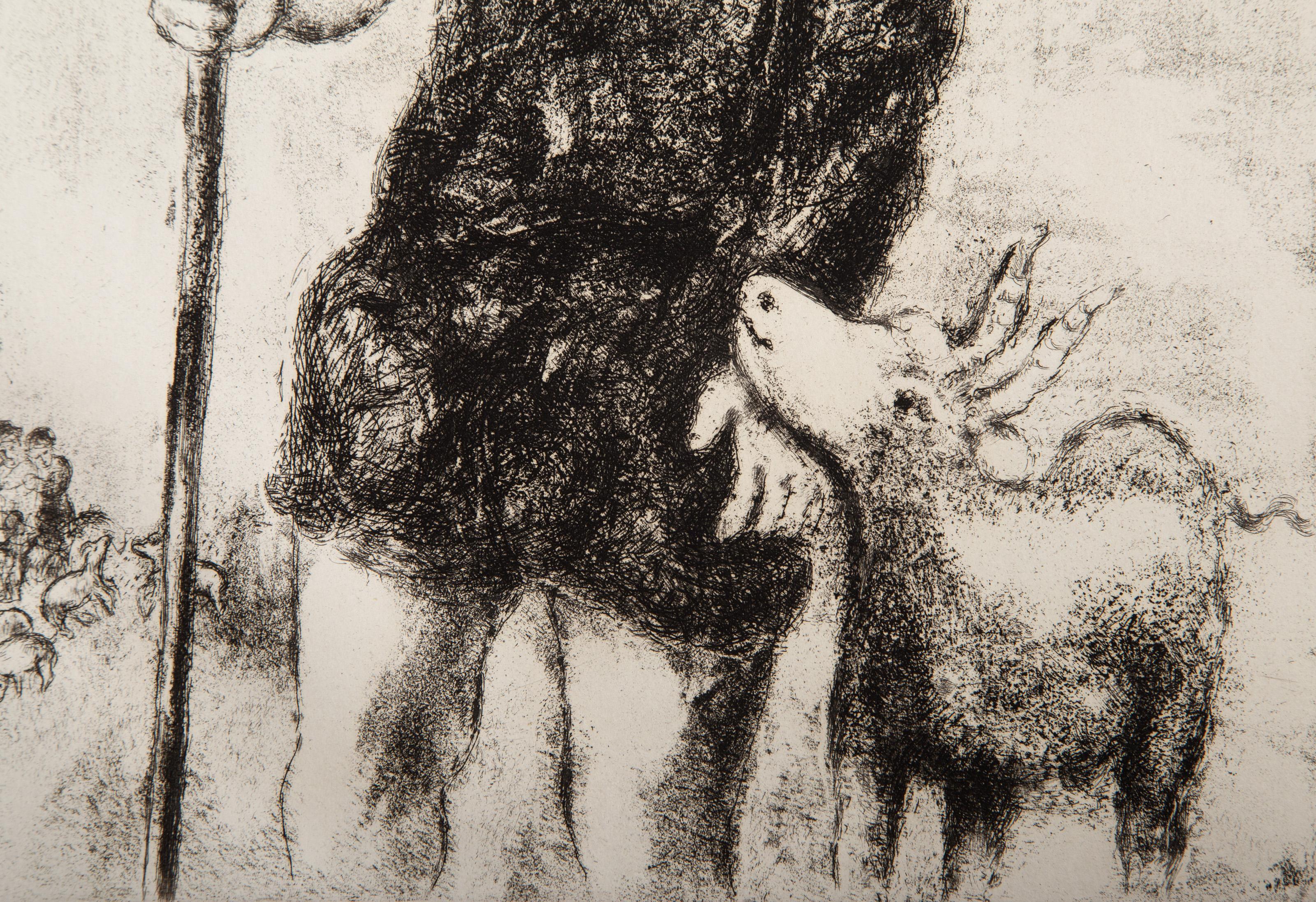 Joseph Berger, Impressionist Etching by Marc Chagall 2