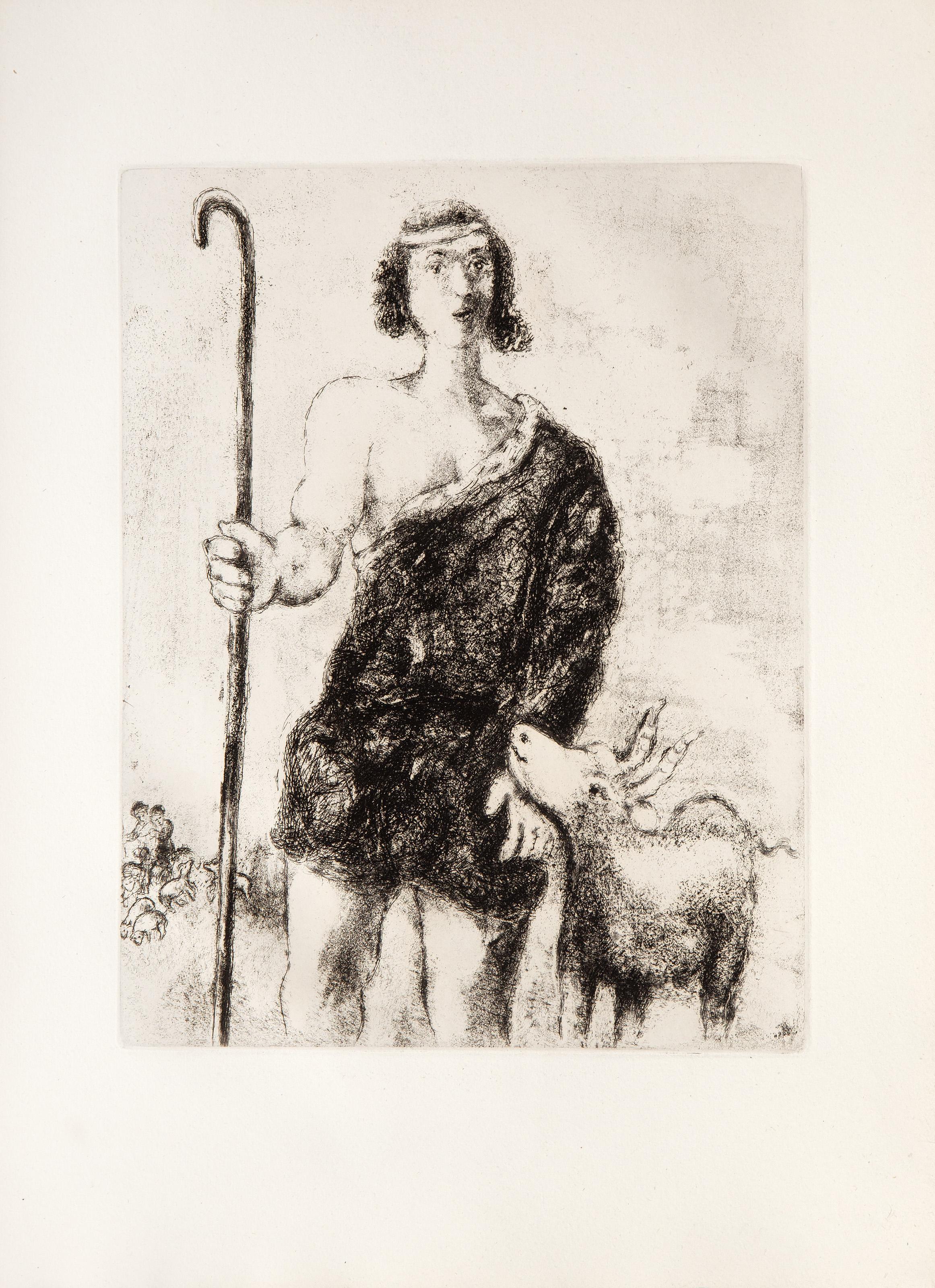 Joseph Berger, Impressionist Etching by Marc Chagall 3