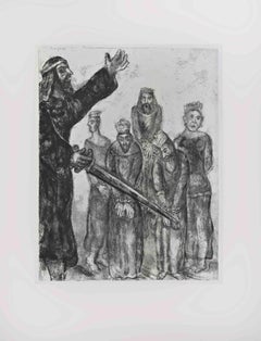 Joshua and the Vanquished Kings - Etching by Marc Chagall - 1956