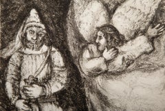 Joshua Armed by The Eternal, Surrealist Etching by Marc Chagall