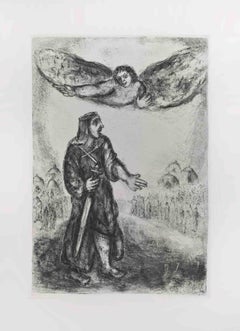 Joshua vor Jericho – Radierung von Marc Chagall – 1956