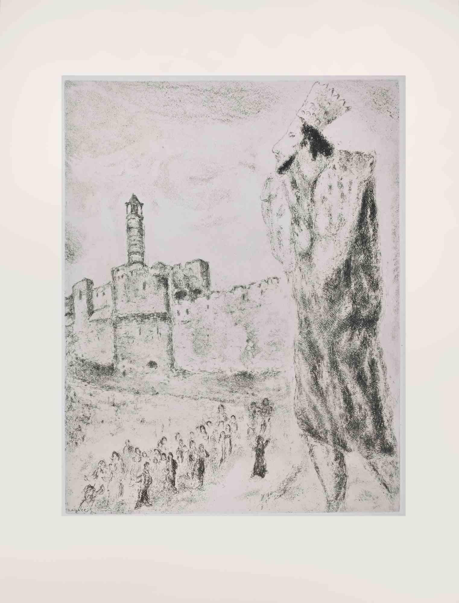 Etching on Montval wove paper, realized by Marc Chagall in 1931-39 and published by Tériade in 1956.

Edition of 275+30 out of commerce copies.

Not signed nor numbered, as issued.

Excellent impression with full margins a a bright and fresh