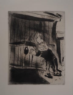 Knocking at the Door - Original Etching - Ref. Sorlier #42