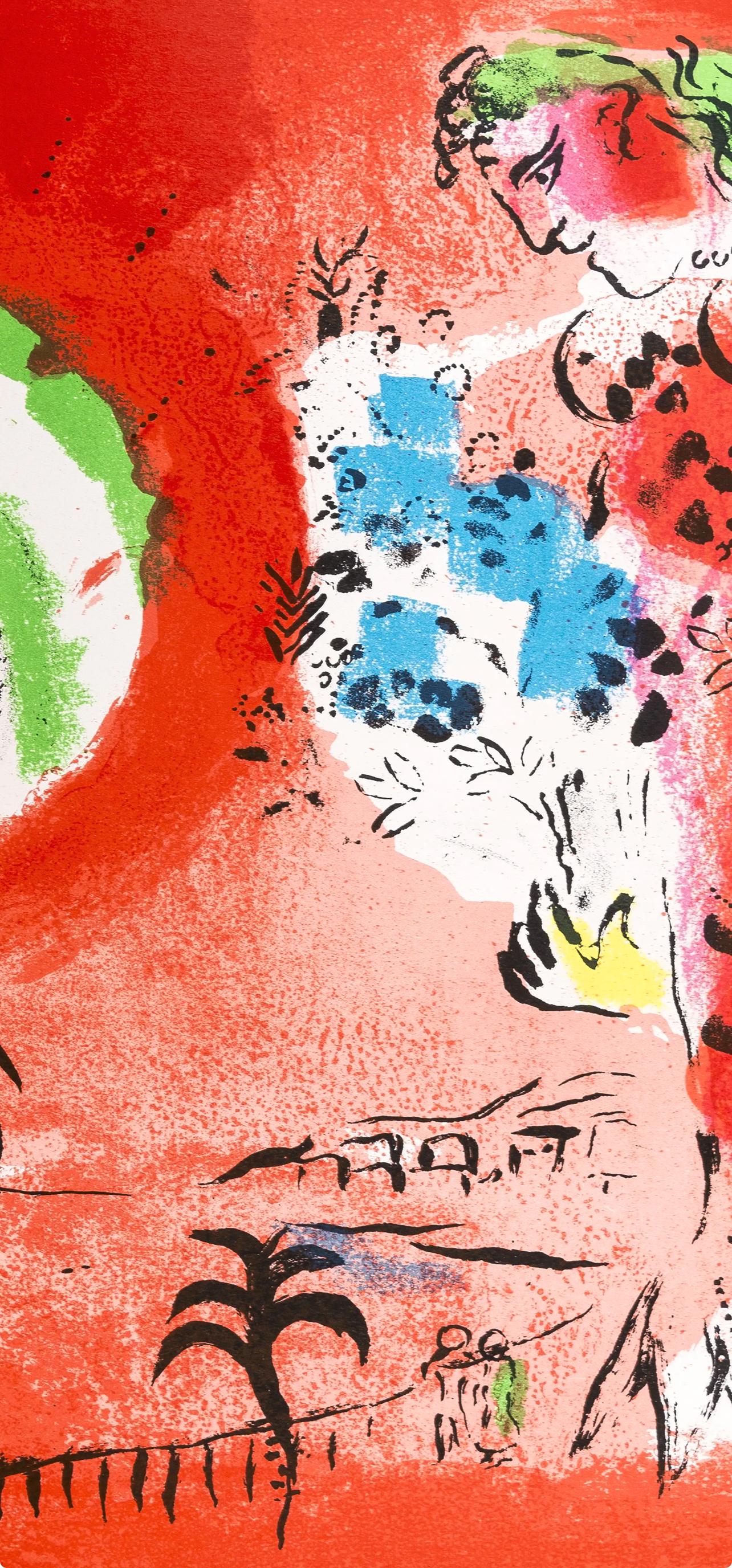 La Baie des Anges (Cramer 43; Mourlot 286), The Lithographs of Chagall - Expressionist Print by Marc Chagall