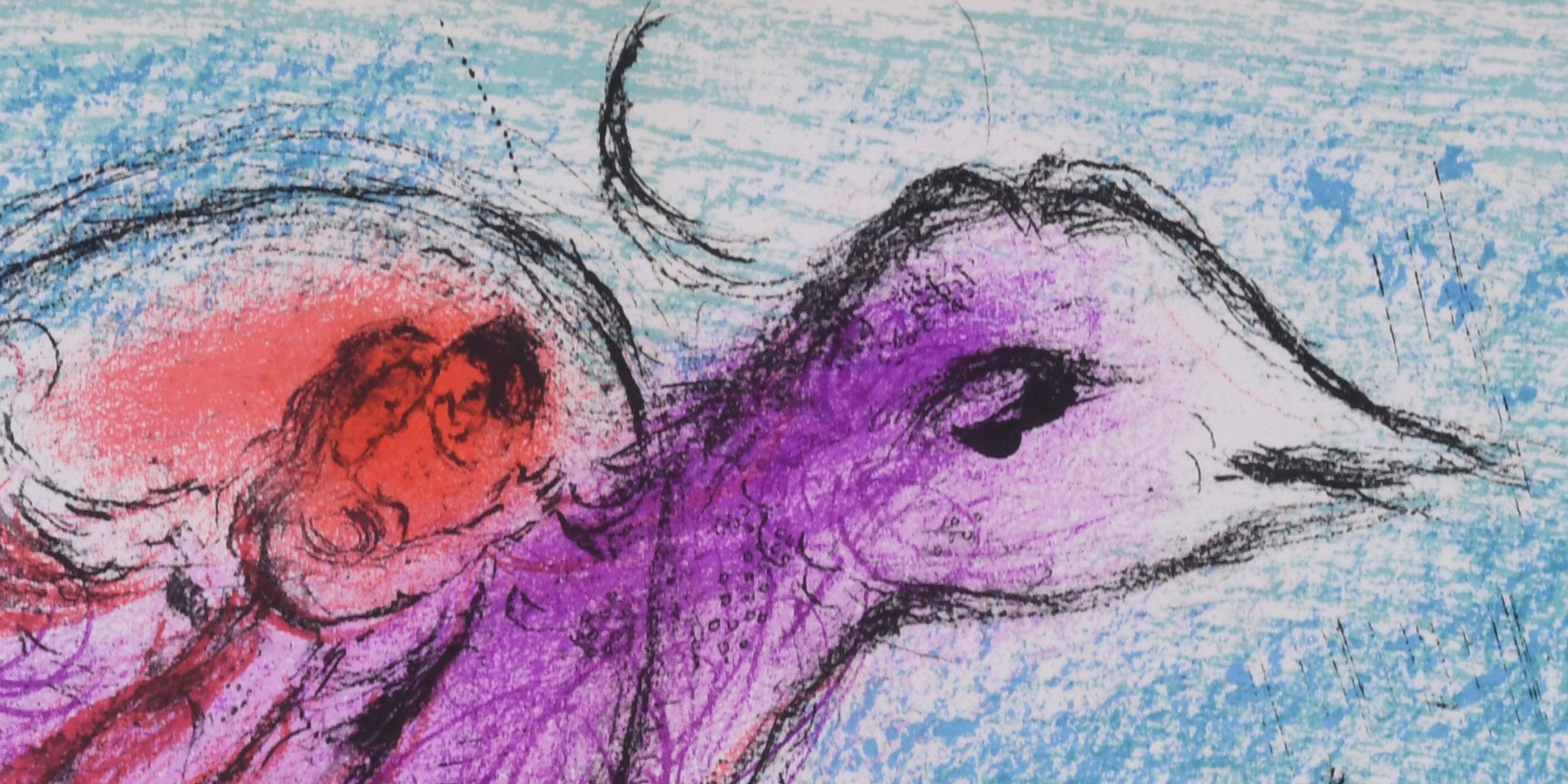 La Baie, Double Page du No 132 de Derriere le Miroir - Print by Marc Chagall