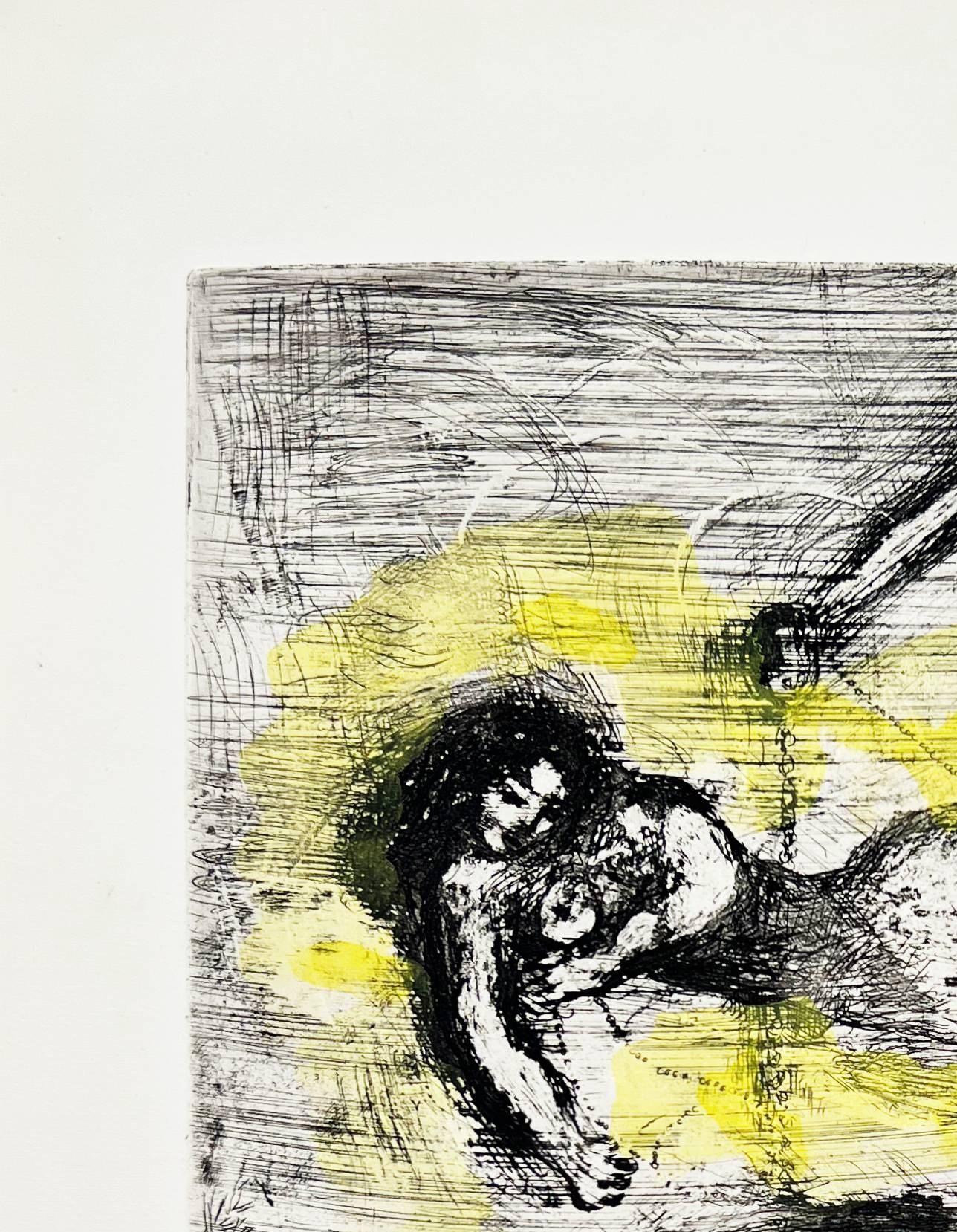 La Fortune et le Jeune Säugling – Print von Marc Chagall