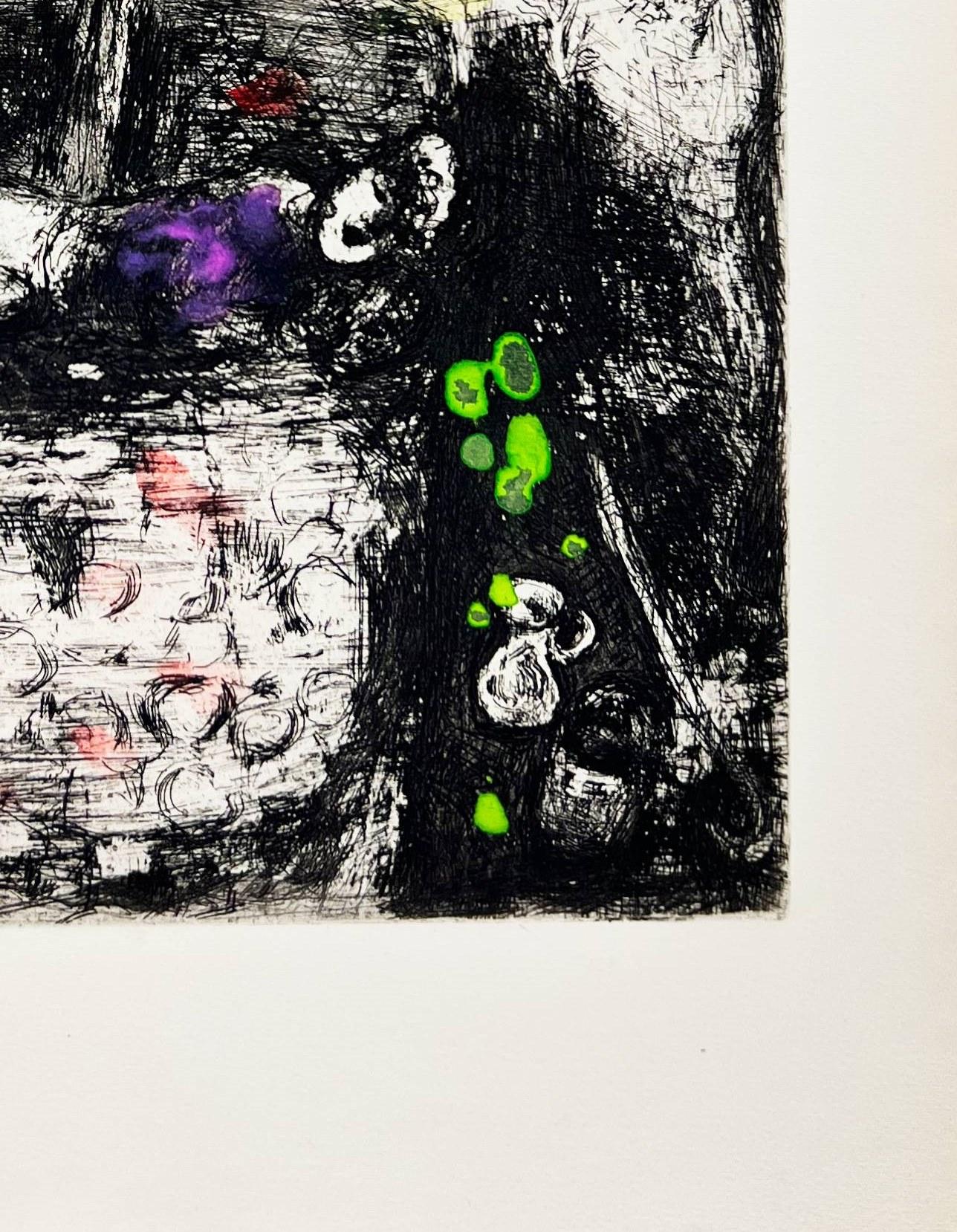 Marc Chagall (1887-1985) - La Fortune et le Jeune Enfant

Radierung von 1954.

Auflage: 100 Stück.

Mit einem Aquarell des Künstlers versehen.

Abmessungen des Werks: 39 x 30 cm.

Referenz: Cramer 22.

Das Werk ist in ausgezeichnetem Zustand.