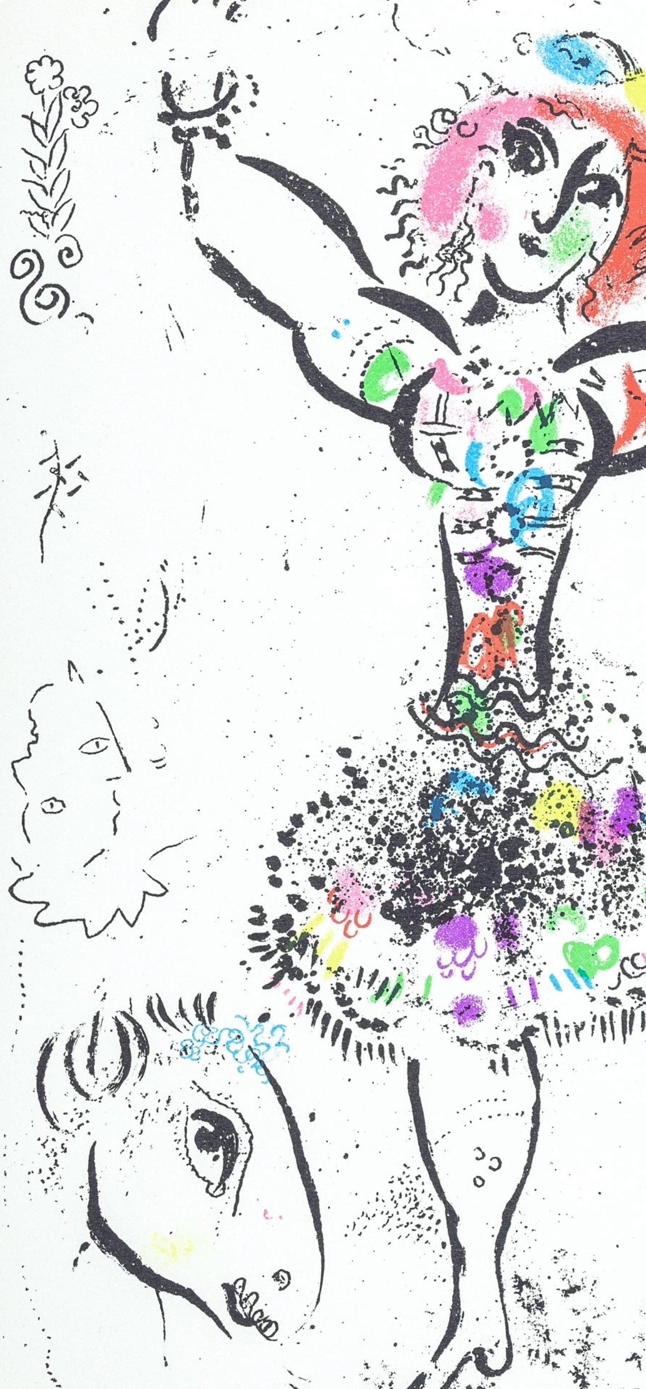 La Jongleuse (Cramer 43; Mourlot 290), The Lithographs of Chagall - Expressionist Print by Marc Chagall