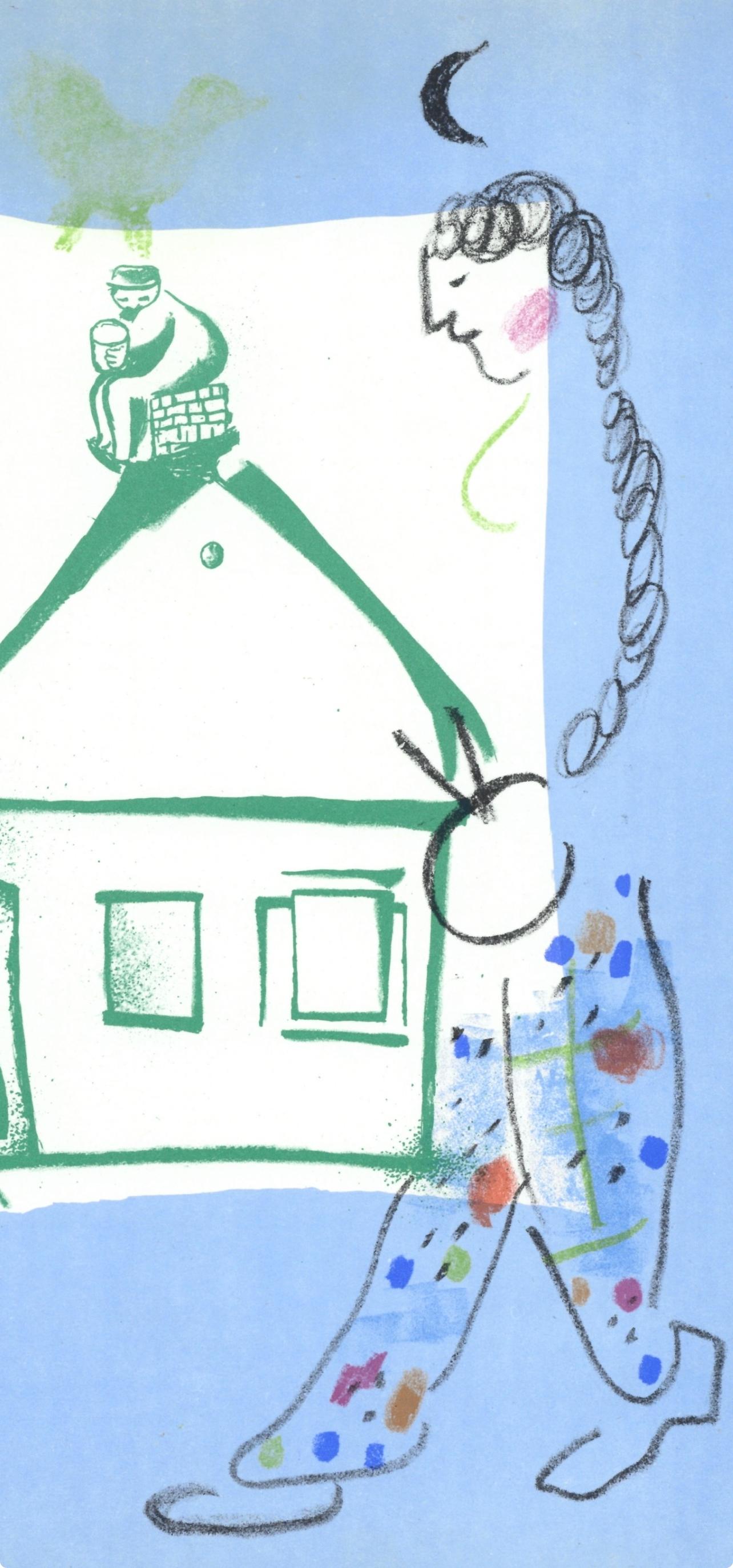 La Maison de Mon Village (Cramer 43; Mourlot 283), The Lithographs of Chagall - Print by Marc Chagall