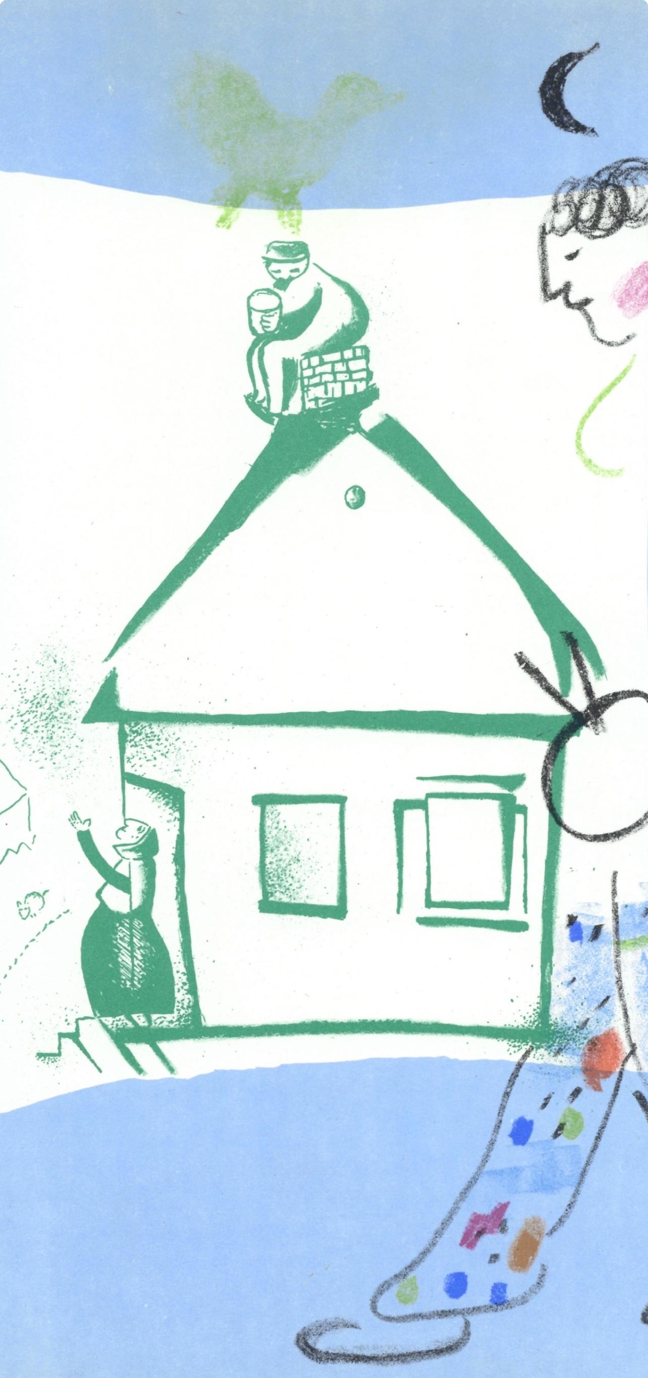La Maison de Mon Village (Cramer 43; Mourlot 283), The Lithographs of Chagall - Expressionist Print by Marc Chagall