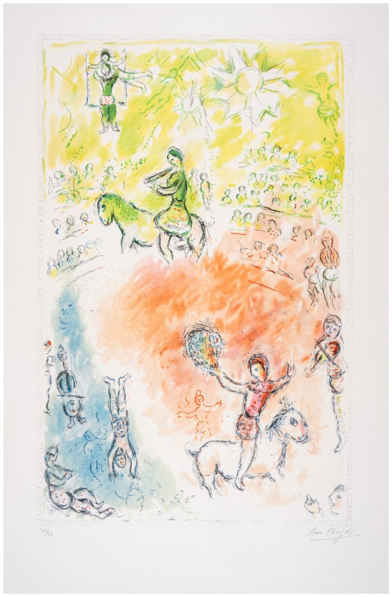 Marc Chagall Figurative Print - La Parade