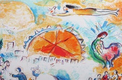 La Procession de Noel, Impressionist Giclee Print after Marc Chagall