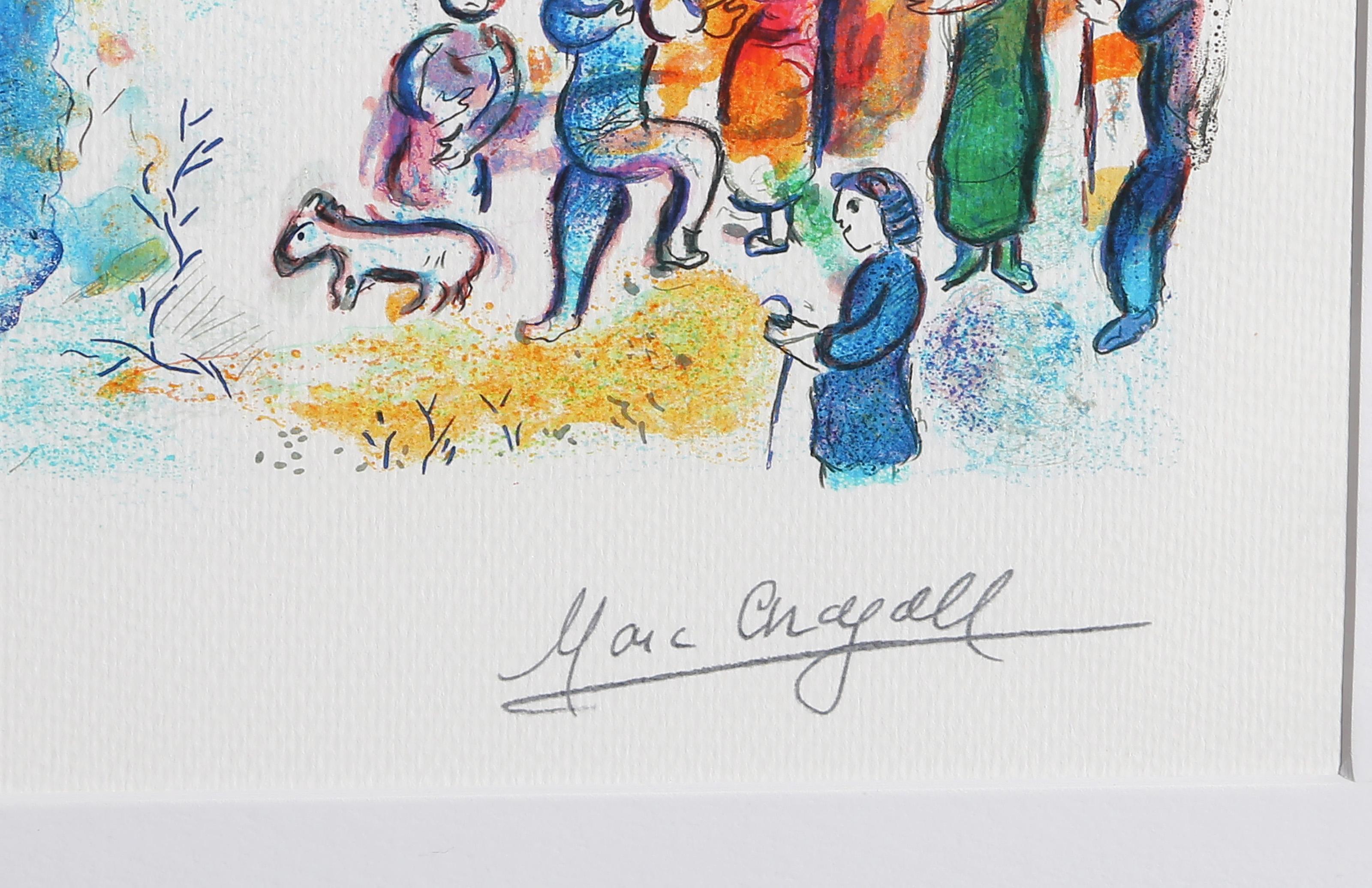La Procession de Noel, impressionniste Giclee d'après Marc Chagall en vente 2