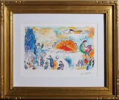 La Processione di Noel, stampa impressionista in giclée (after) Marc Chagall