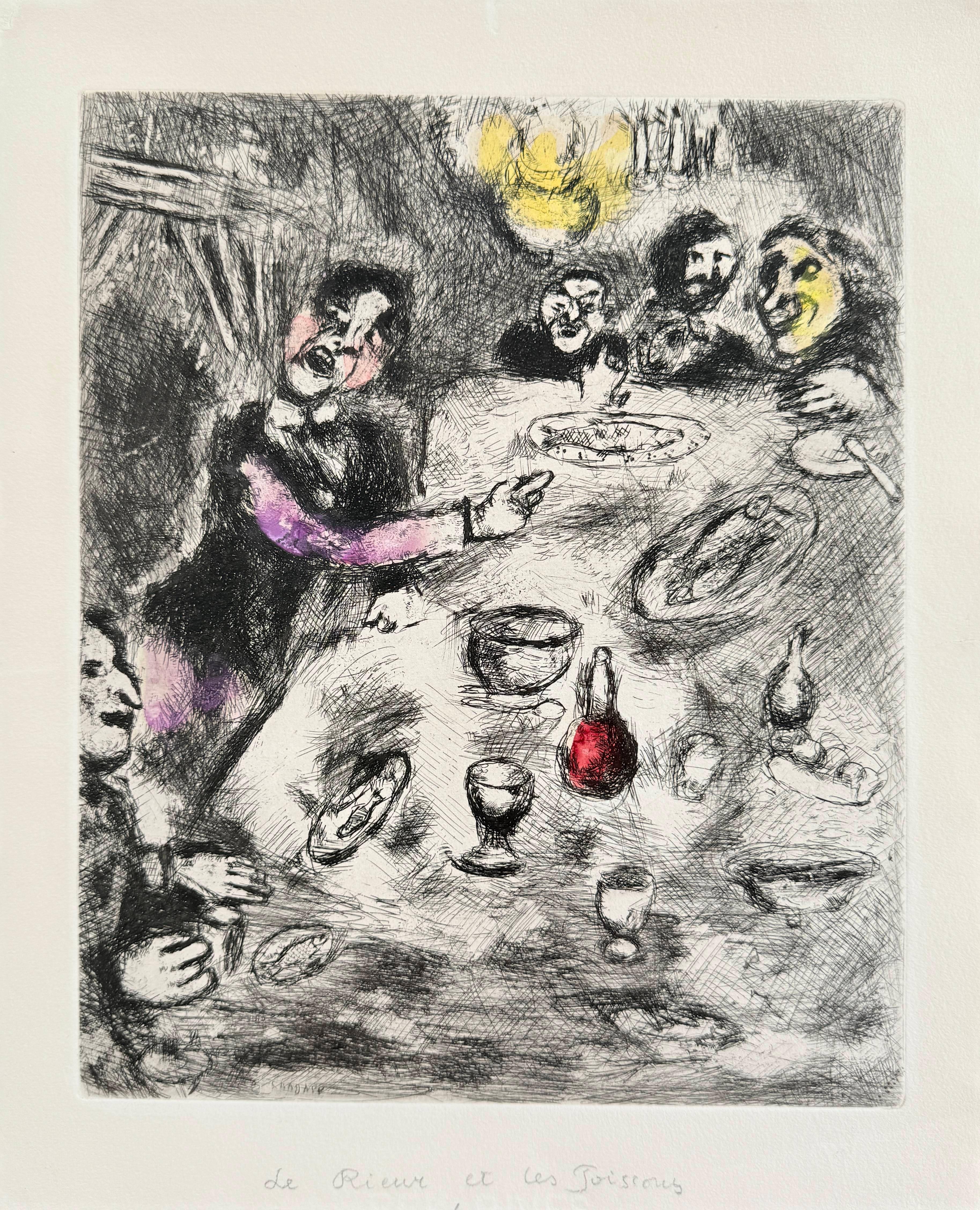 La Rieur et Les Poissons – Art von Marc Chagall
