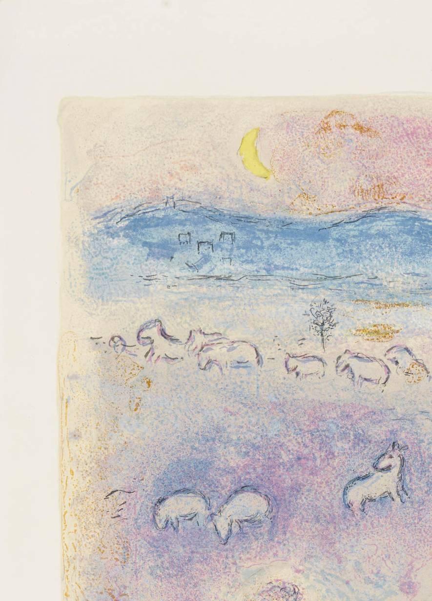 La Ruse de Dorcon, from Daphnis et Chloé - Print by Marc Chagall