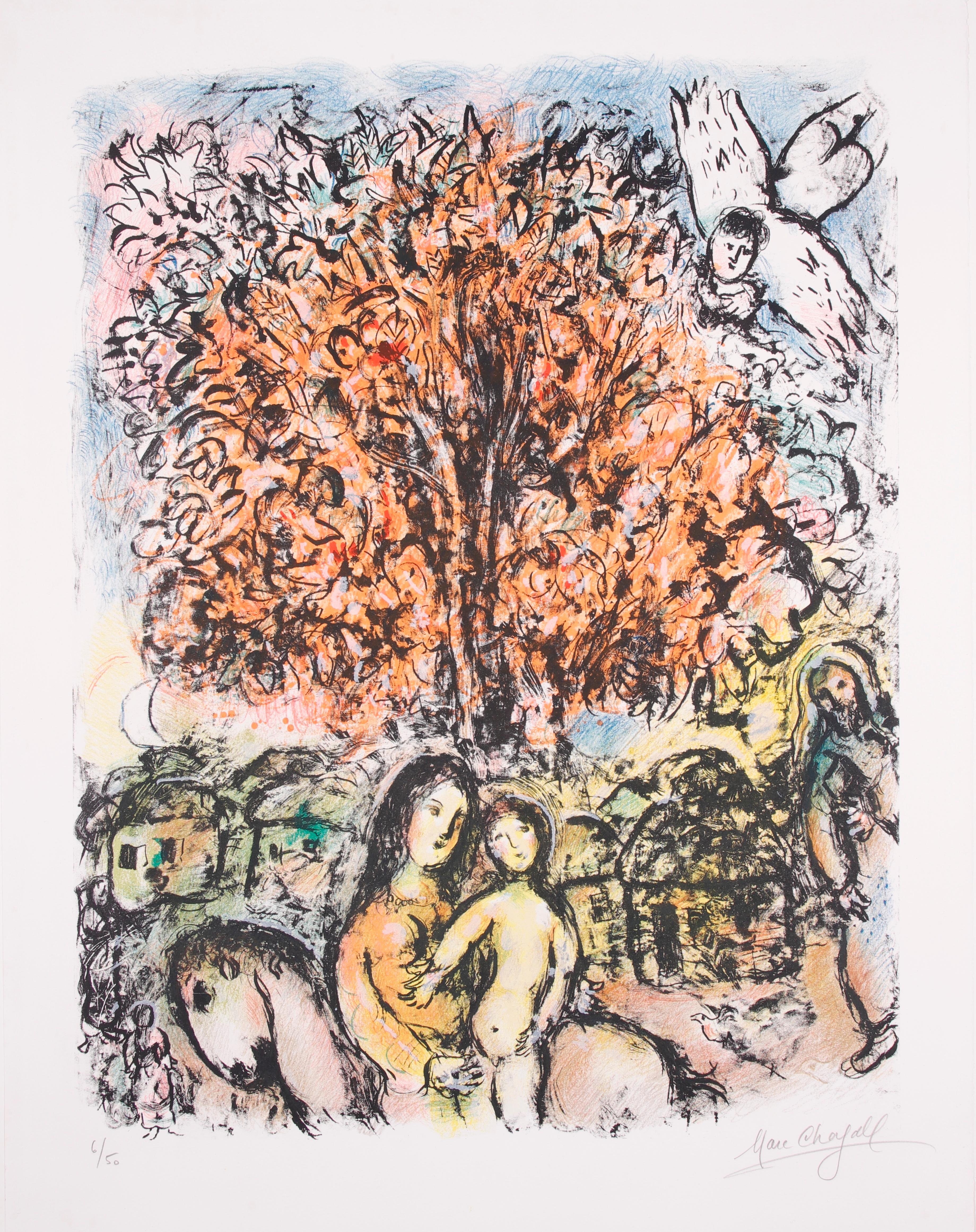 Marc Chagall Figurative Print -  La Sainte Famille