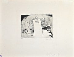 La Tombe du Père - Etching by Marc Chagall - 1923