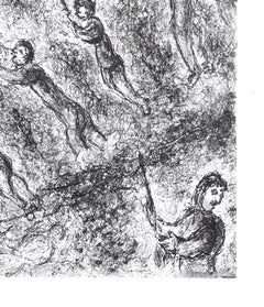 La Tranchée  - Radierung von M. Chagall - 1977